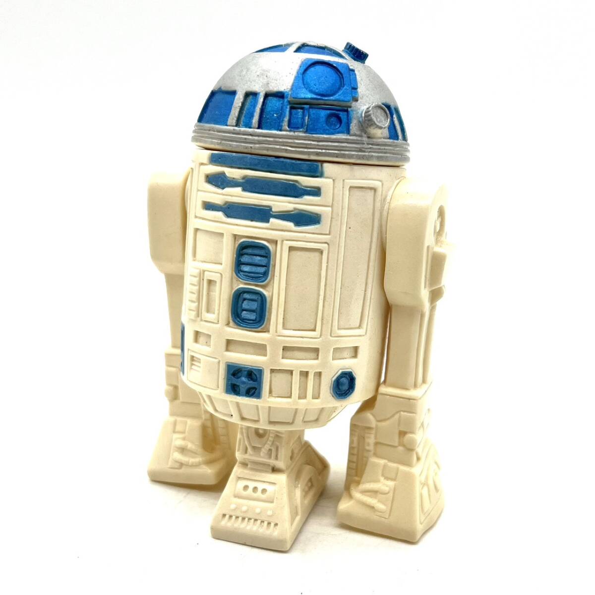 □【貴重】 富士銀行 スターウォーズ R2-D2 貯金箱 1978年 ソフビ フィギュア 人形 当時物 ビンテージ 昭和レトロ レア コレクター放出