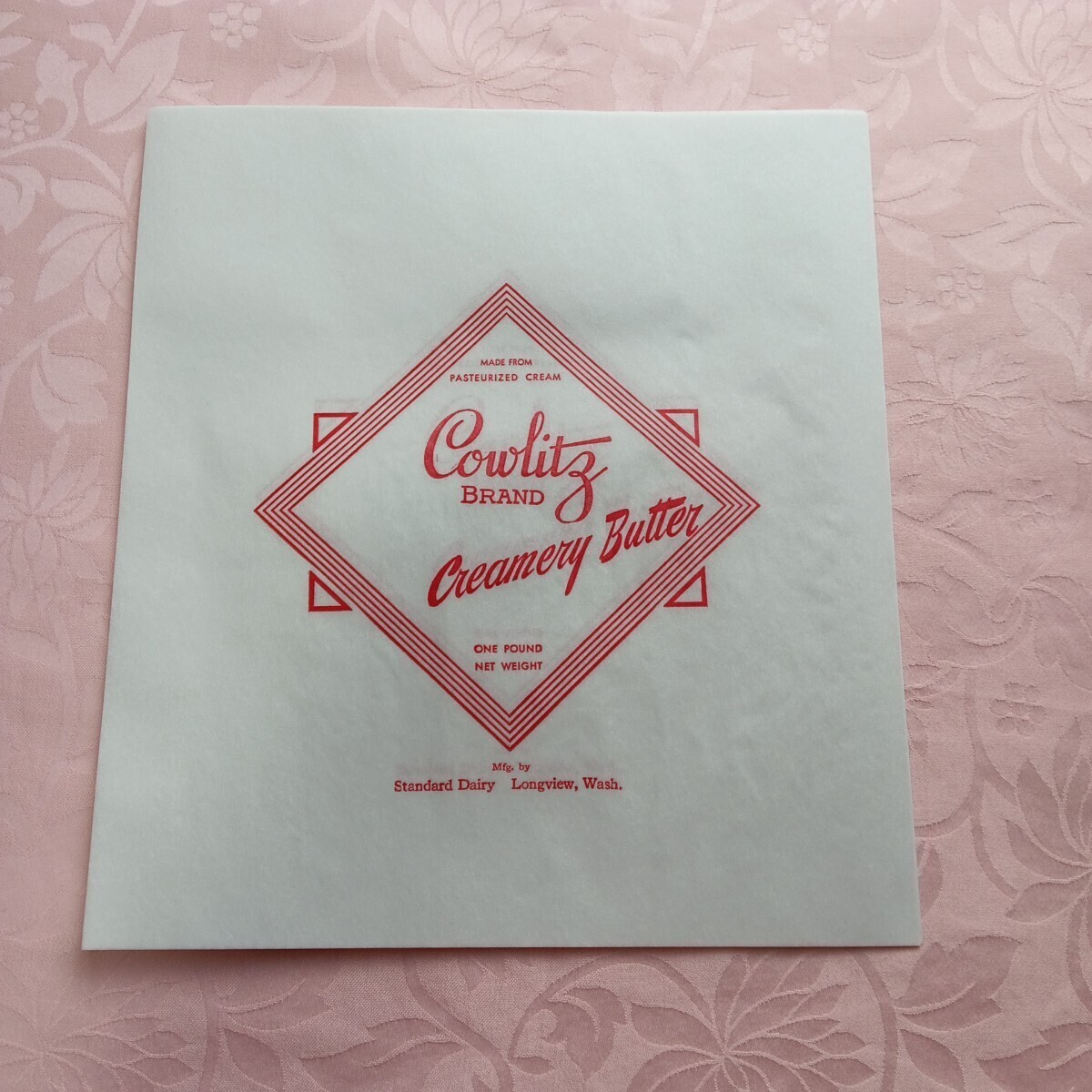 小分け　２０枚　ヴィンテージ　バターの包み紙☆　パリパリよき音♪
