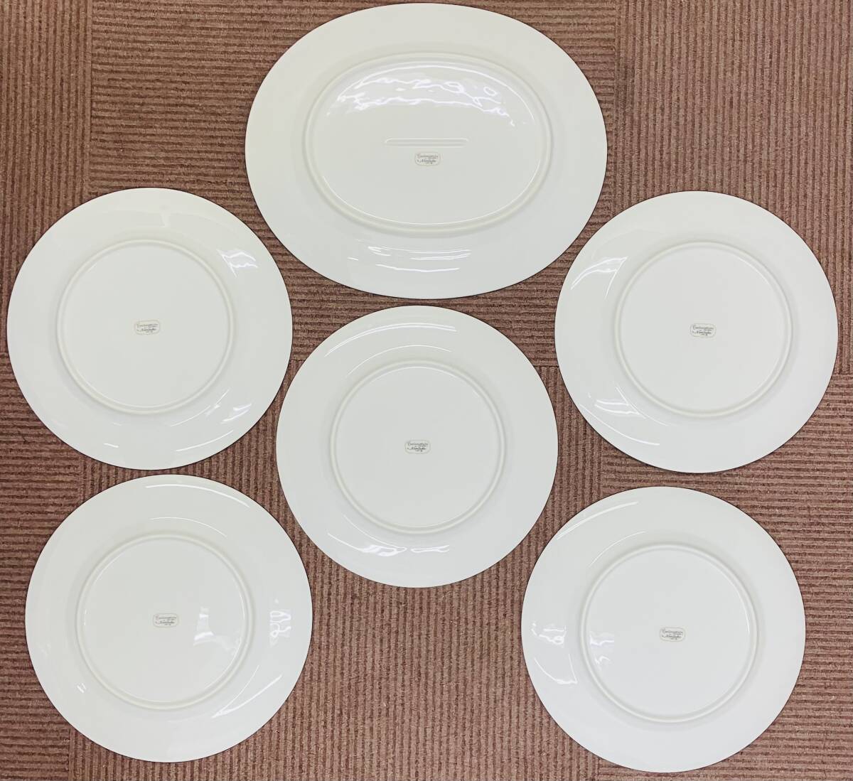 ★食器 プレート 皿おまとめ6点★Noritakeノリタケ★FINECHINA Contemporary byNoritake★ゴールドライン①オーバルプレート②プレート皿★