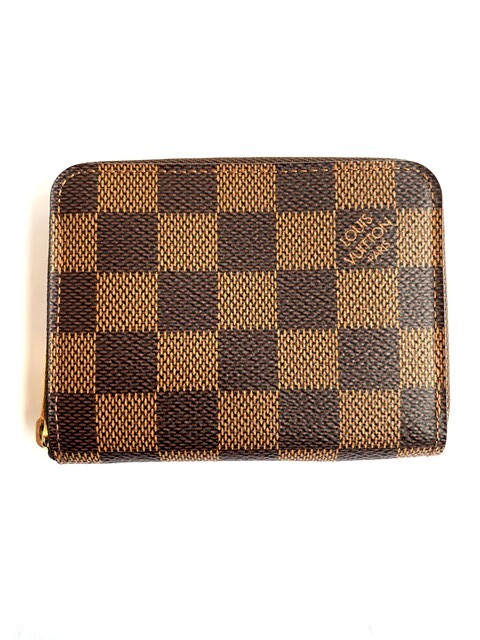 【即決/美品】 LOUIS VUITTON ルイヴィトン ジッピーコインパース ダミエ N63070 小銭入れ SN3185 コインケース ミニウォレット 財布 茶