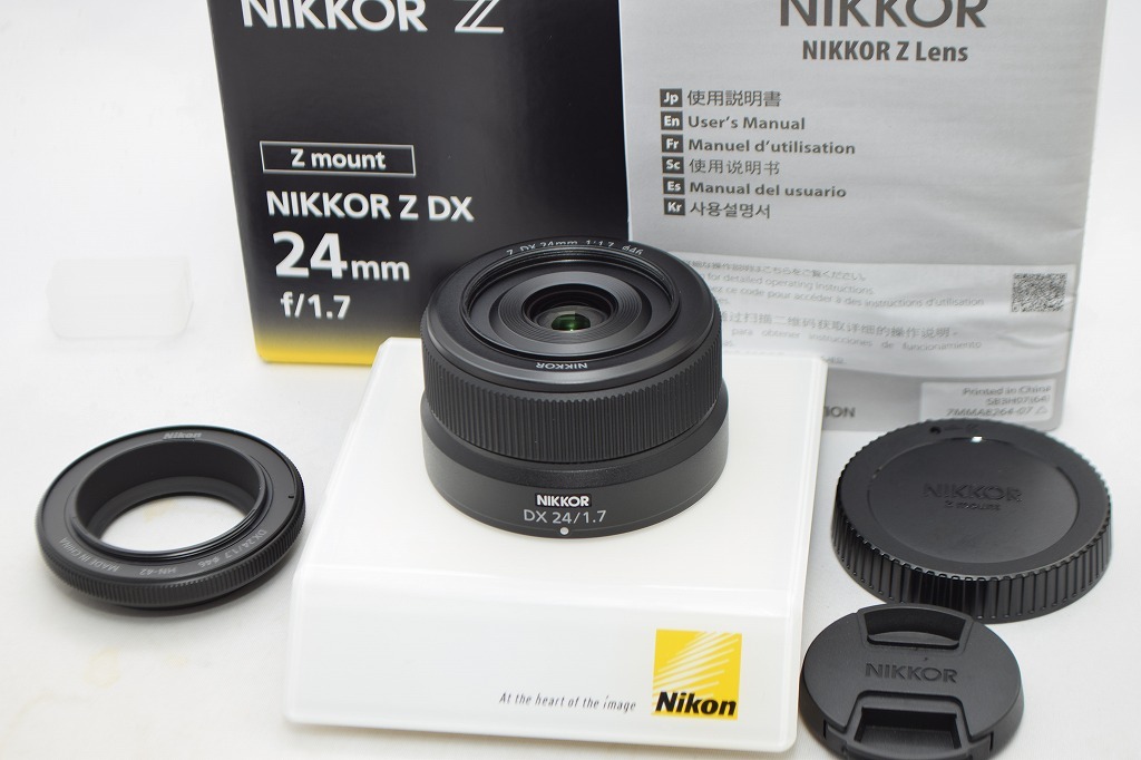 美品★Nikon ニコン NIKKOR Z DX 24mm F1.7 ★元箱付・レンズフード付