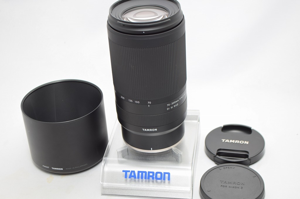 美品★TAMRON タムロン 70-300mm F4.5-6.3 Di Ⅲ RXD A047 Nikon Zマウント用★レンズフード付