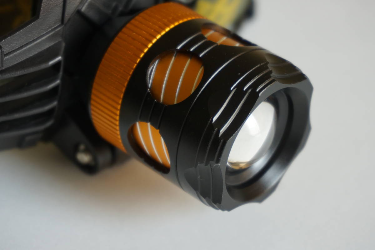 ★処分・数量限定★強烈！激明！★単4電池対応★アルミ筐体★ヘルメットLEDヘッドライト★探検登山戸外野営DIY防災用に★