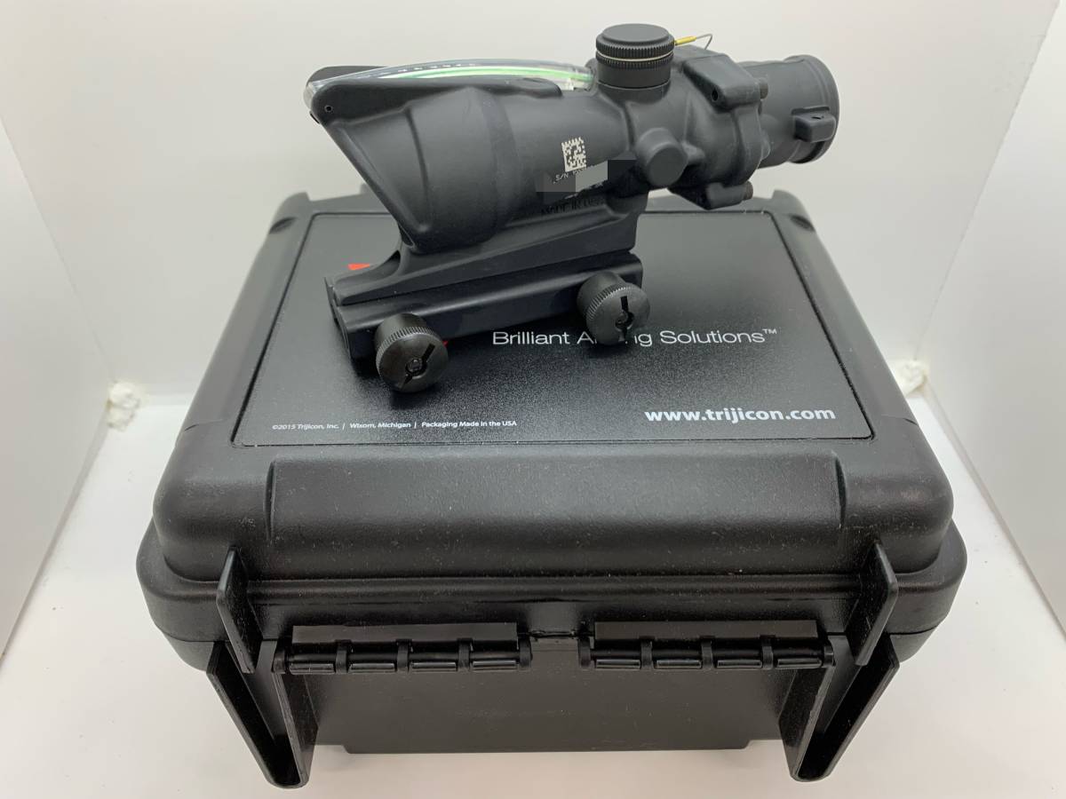 最後の1個 トリジコン Trijicon ACOG TA31H-G-100224 4x32 Dual Illum Horseshoe Dot M4 BDC W/TA51 実物 官給 米軍 109