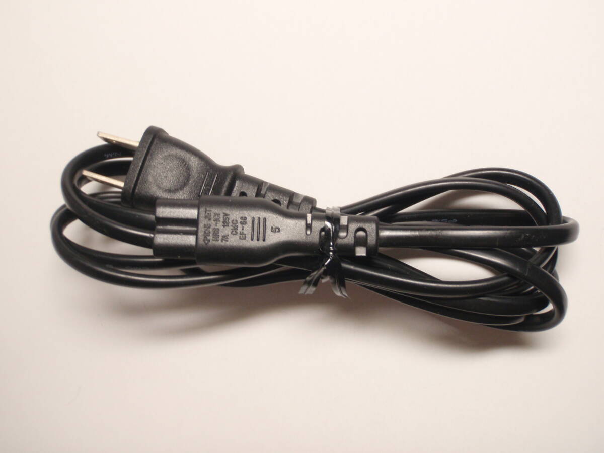 メガネ型 電源コード 約1.9m 125V 7A 