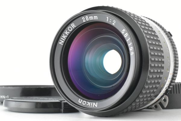 【美品】Nikon Ai-s Nikkor 28mm f/2 MF Wide Lens ニコン ニッコール マニュアルフォーカスレンズ #2 EF-TN-JP1590
