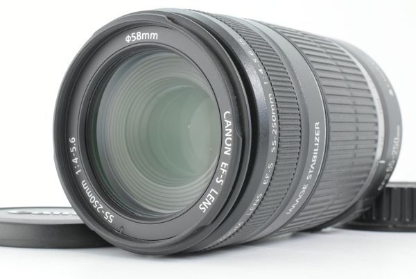 【美品】Canon EF-S 55-250mm f/4-5.6 IS Telephoto Zoom Lens キヤノン レンズ EF-TN-JP1653