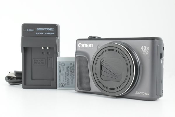 【美品】Canon PowerShot SX720 HS 20.3MP Compact Digital Camera Black キャノン コンパクトデジタルカメラ 黒 ブラック EF-TN-JP1655