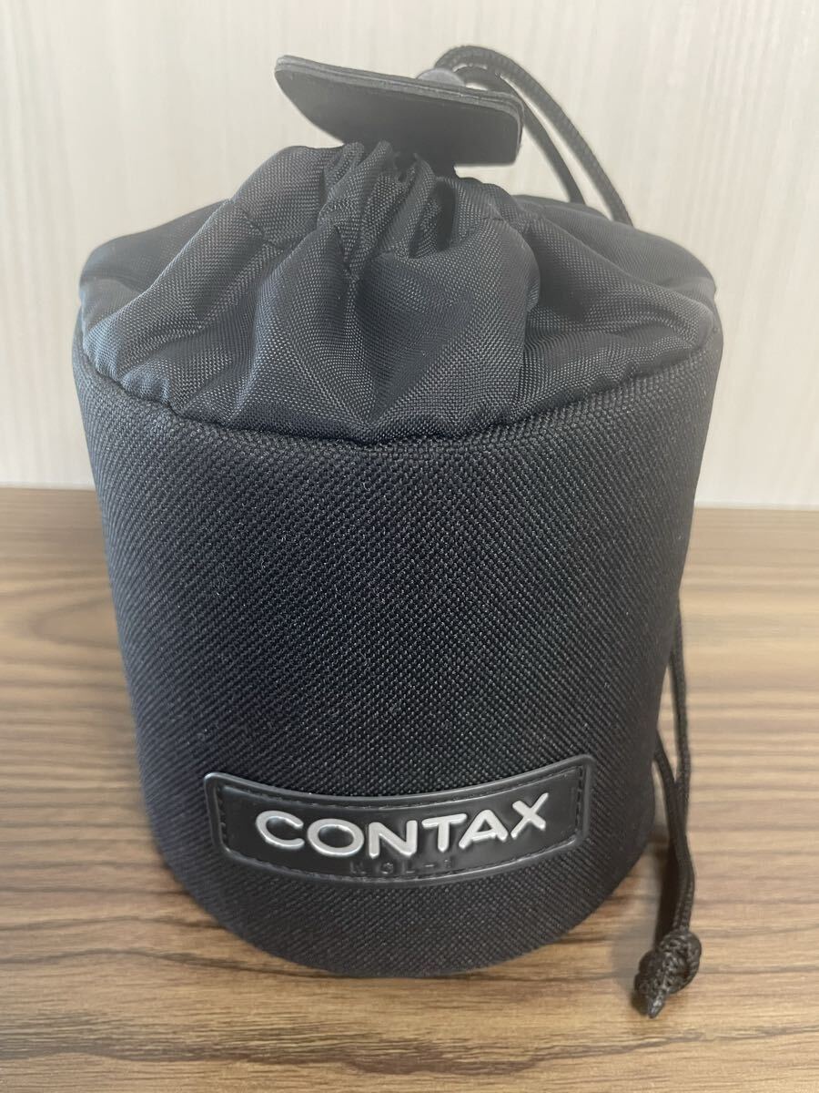 CONTAX コンタックス レンズポーチ レンズケース 直径約12cm (外寸) ブラック 黒 純正 美品 NCL-1