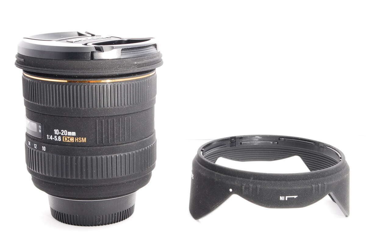 〓外観綺麗　フード付〓SIGMA シグマ 10-20mm F4-5.6 EX DC HSM ニコン用