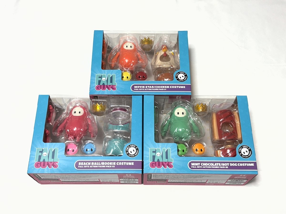 フォールガイズ アクションフィギュア パック 3個セット