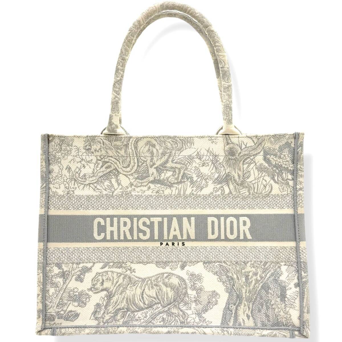 クリスチャンディオール　ブックトート　ミディアム　トワル ドゥ ジュイ　Christian Dior　トートバッグ　レディース　A4収納可　4408