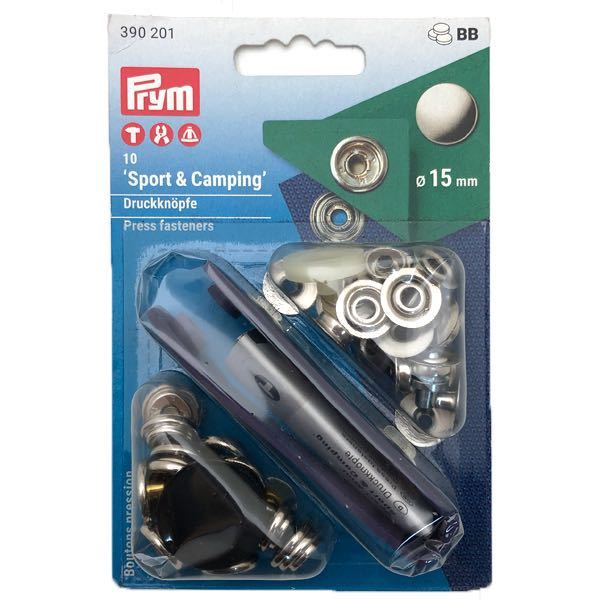 Prym 金属スナップ スポーツとキャンプ用/15mm Sport & Camping poppa fastenersプリムスナップボタン