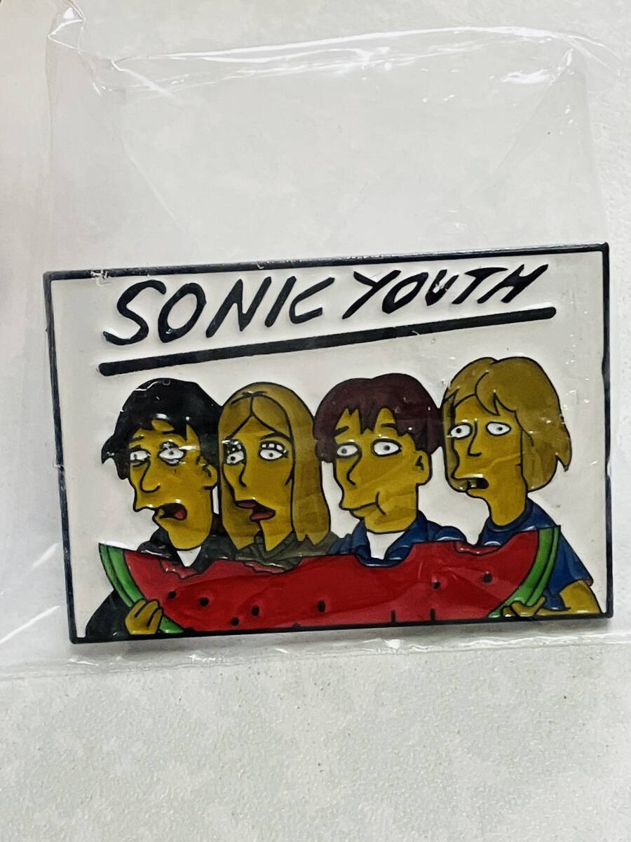 新品 送無★☆ピンバッジ　ソニックユース イメージ/シンプソンズ sonic youth☆★バンド 洋楽 sonicyouth NIRVANA ニルヴァーナ グランジ