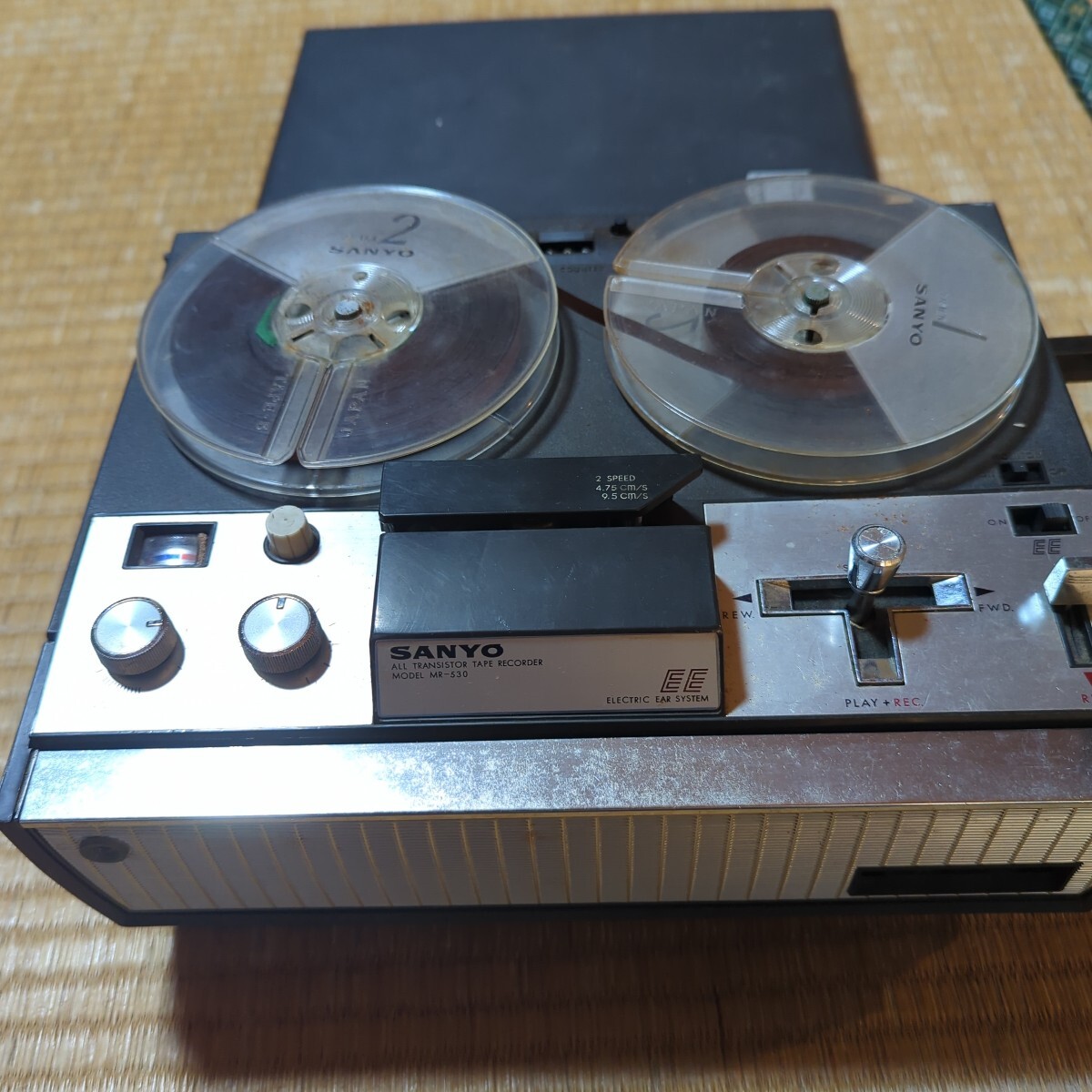 昭和レトロ SANYOオープンリールテープレコーダーMR-530