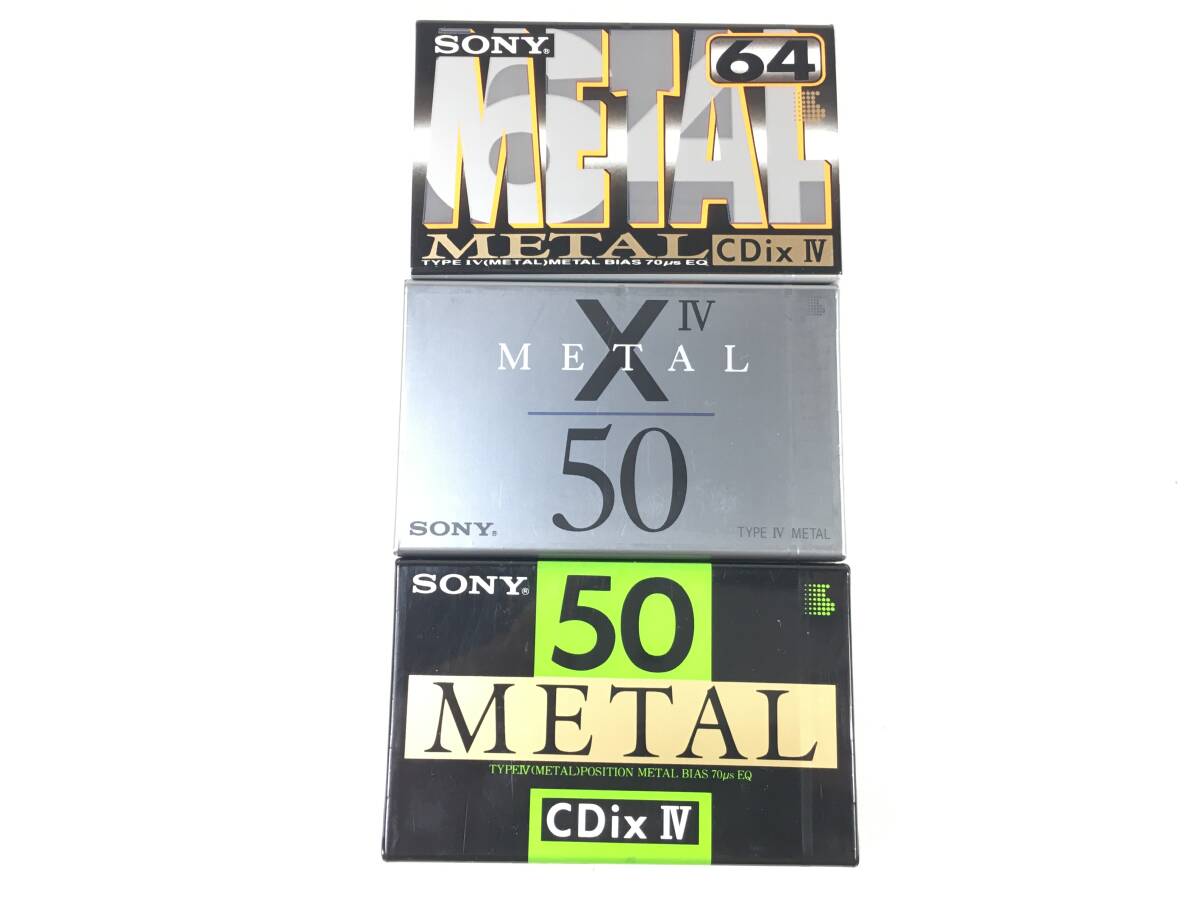 新品未使用　未開封品　ＳＯＮＹ　ＣＤｉｘ　IV　５０　６０　ＸIV　５０　３本セット　メタルポジション　TYPE IV　メタルテープ
