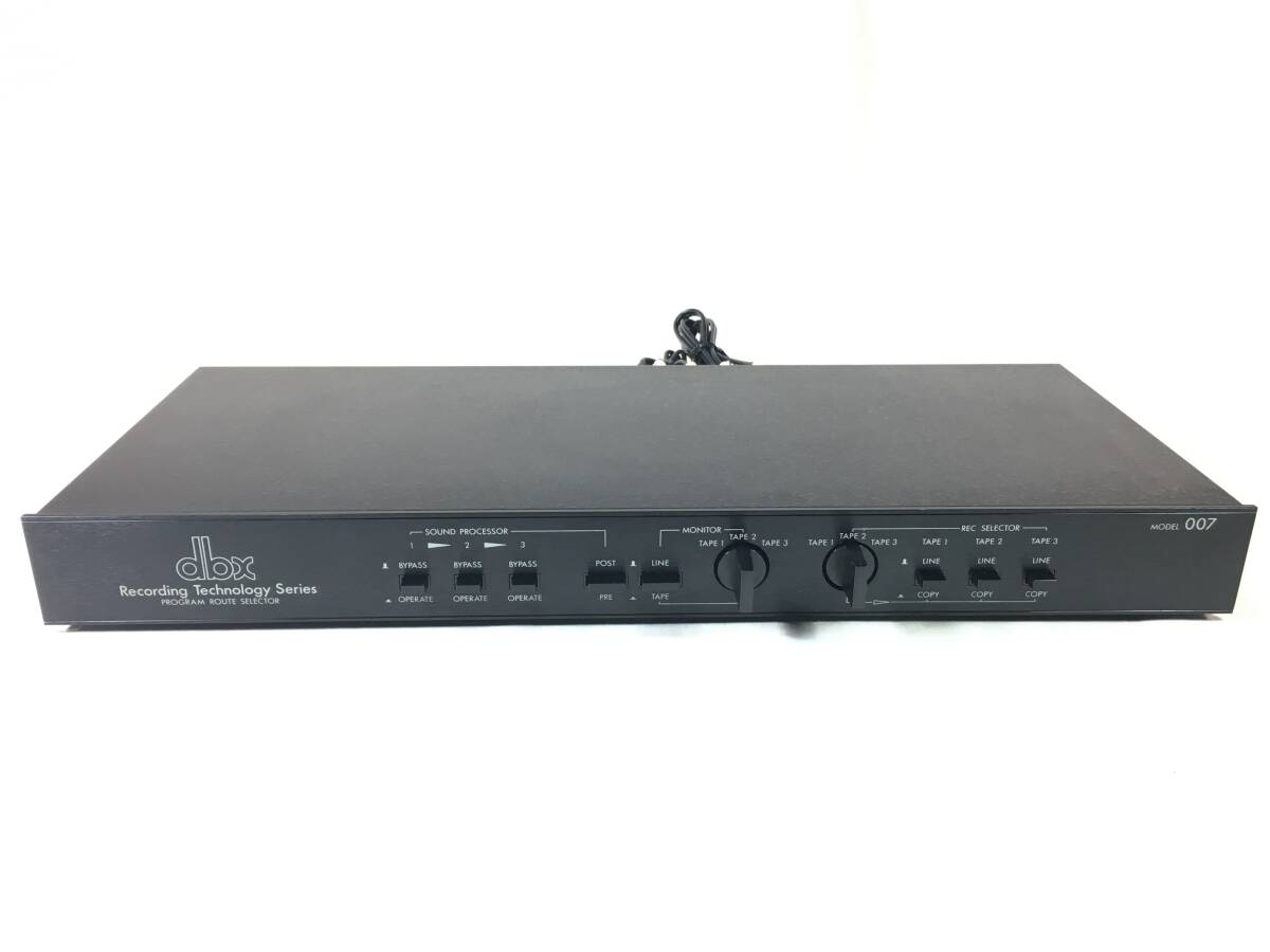 dbx 007 プログラムルートセレクター テープデッキ×３、プロセッサー×３、ノイズリダクションシステムx１ 接続可能 取扱説明書コピ-付