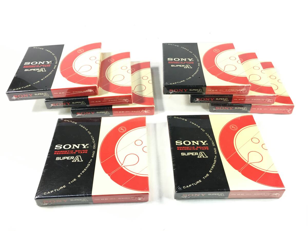 新品未使用　未開封品　ＳＯＮＹ　ＳＵＰＥＲ　Ａ　オープンテープ　８本セット　オープンデッキ　テープ　ソニー