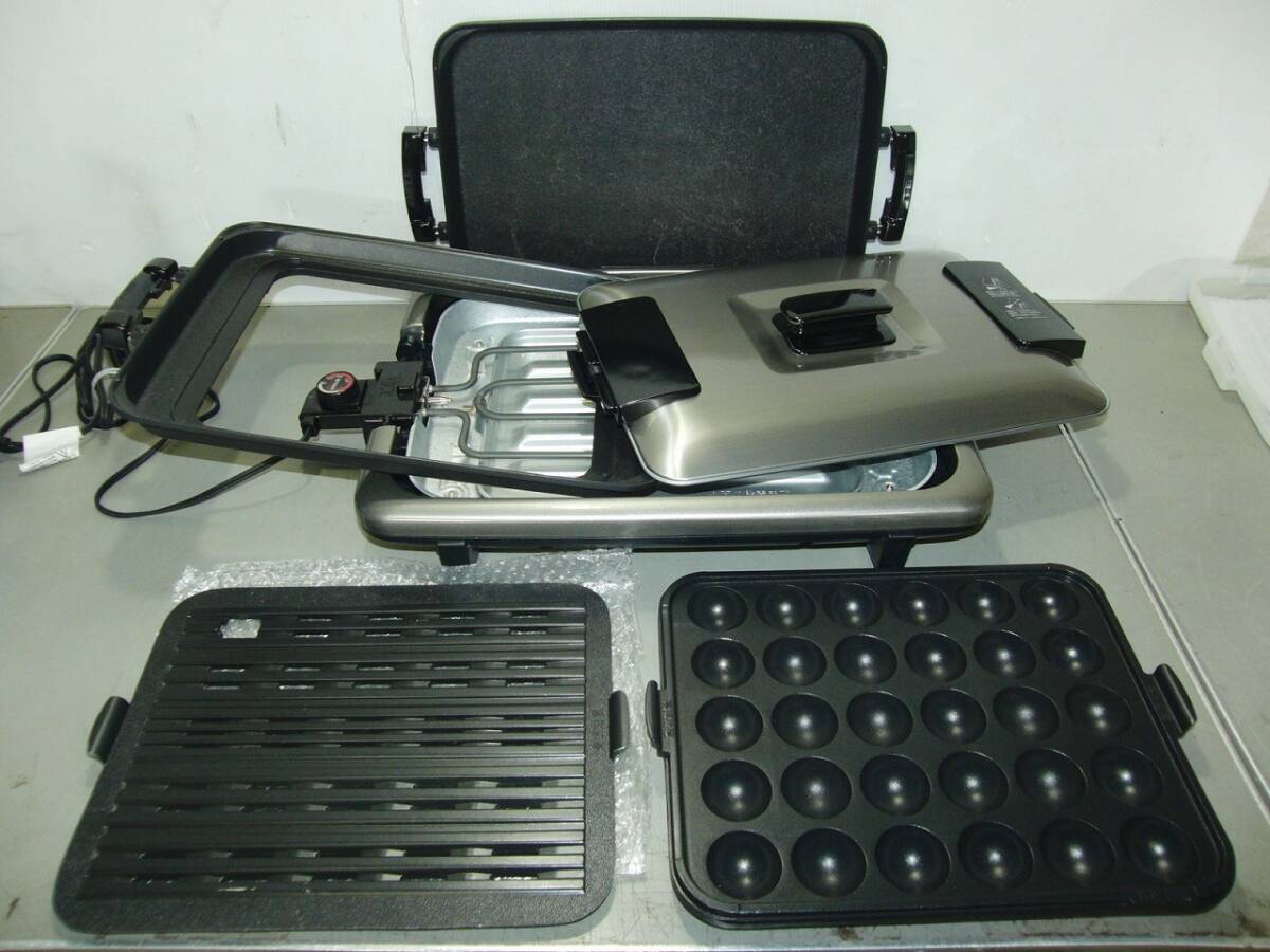 タイガー ホットプレート 「これ一台」 CPV-G130 着脱式プレート 焼肉 たこ焼き TIGER 2011年製　/BT61