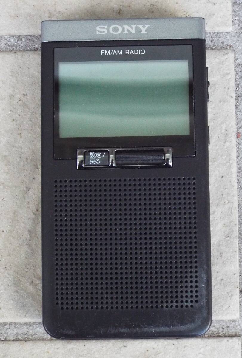 中古 ★ SONY　 FM AM ポケットラジオ　：　SRF-T355