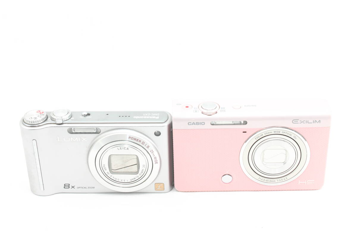 【202501009KNI-08】パナソニック LUMIX DMC-ZX1-S　CASIO EXILIM EX-ZR60PK 