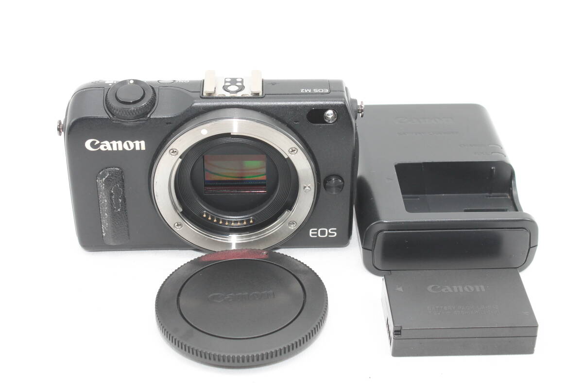 【202501009KNI-20】Canon ミラーレス一眼カメラ EOS M2 ボディ(ブラック) EOSM2BK-BODY