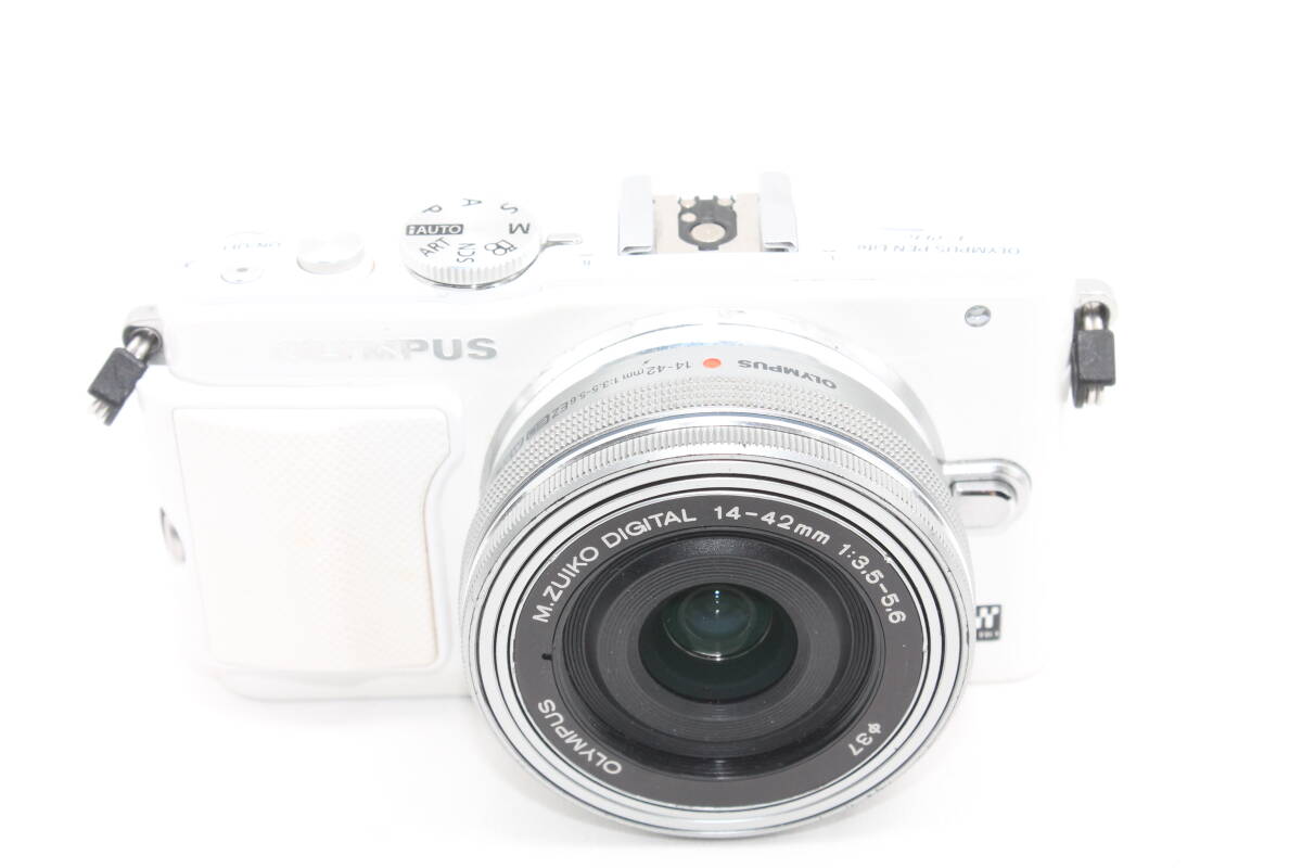 【202501009KNI-37】OLYMPUS ミラーレス一眼 PEN Lite E-PL6 EZレンズキット ホワイト E-PL6 EZ LKIT WHT