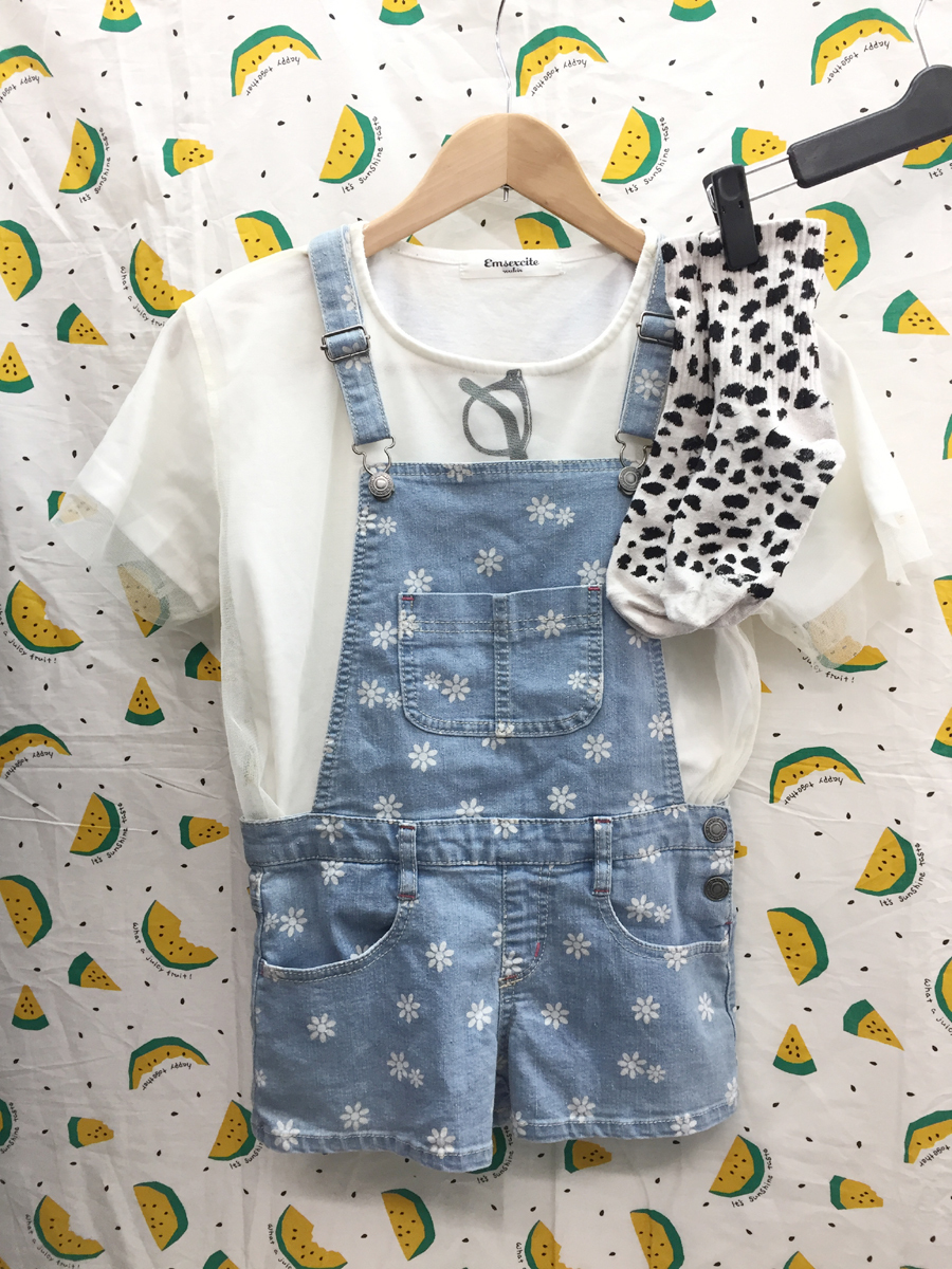 *。o♪★とっても可愛いおしゃれサロペット♪通学コーデセット★キッズジュニアティーンズ M・140
