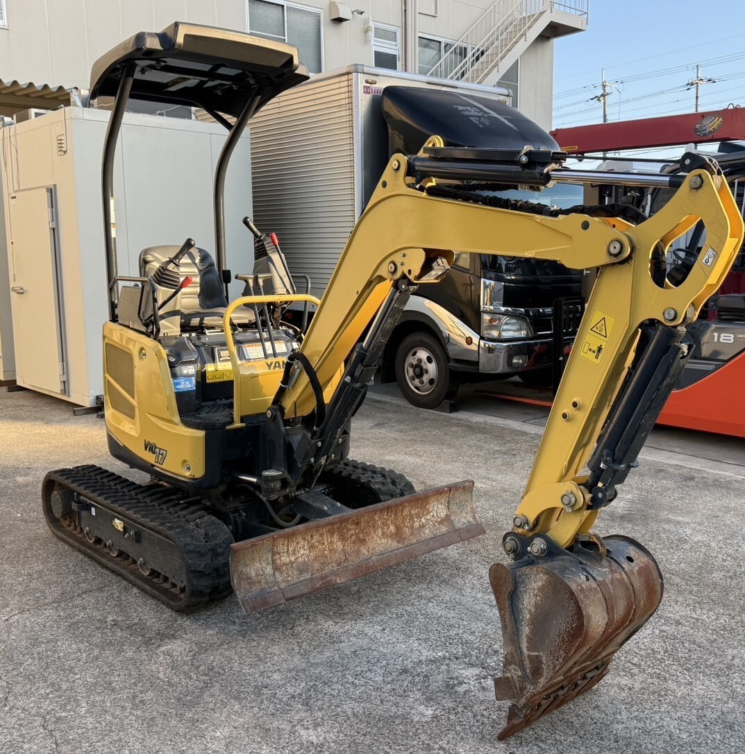 アワー極少286h ◇ 2023年式 ◇ヤンマー バックホー ミニ油圧ショベル ViO17-1◇2柱キャノピ 2Wayマルチ 可変脚 ゴム◇4-I0001057