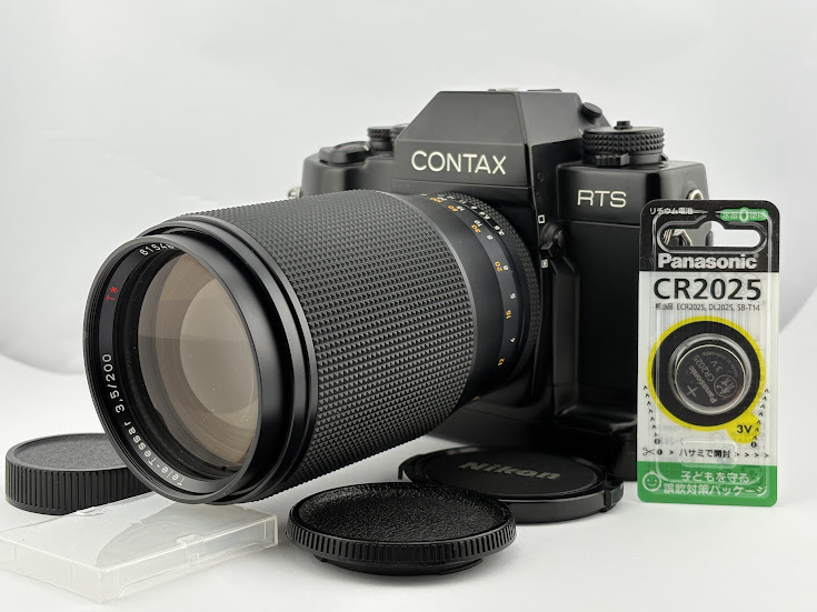 ★極上品★ コンタックス CONTAX RTS iii / Carl Zeiss Tele-Tessar 200mm F3.5 T*★ボタン電池CR2025付★#1116-16a