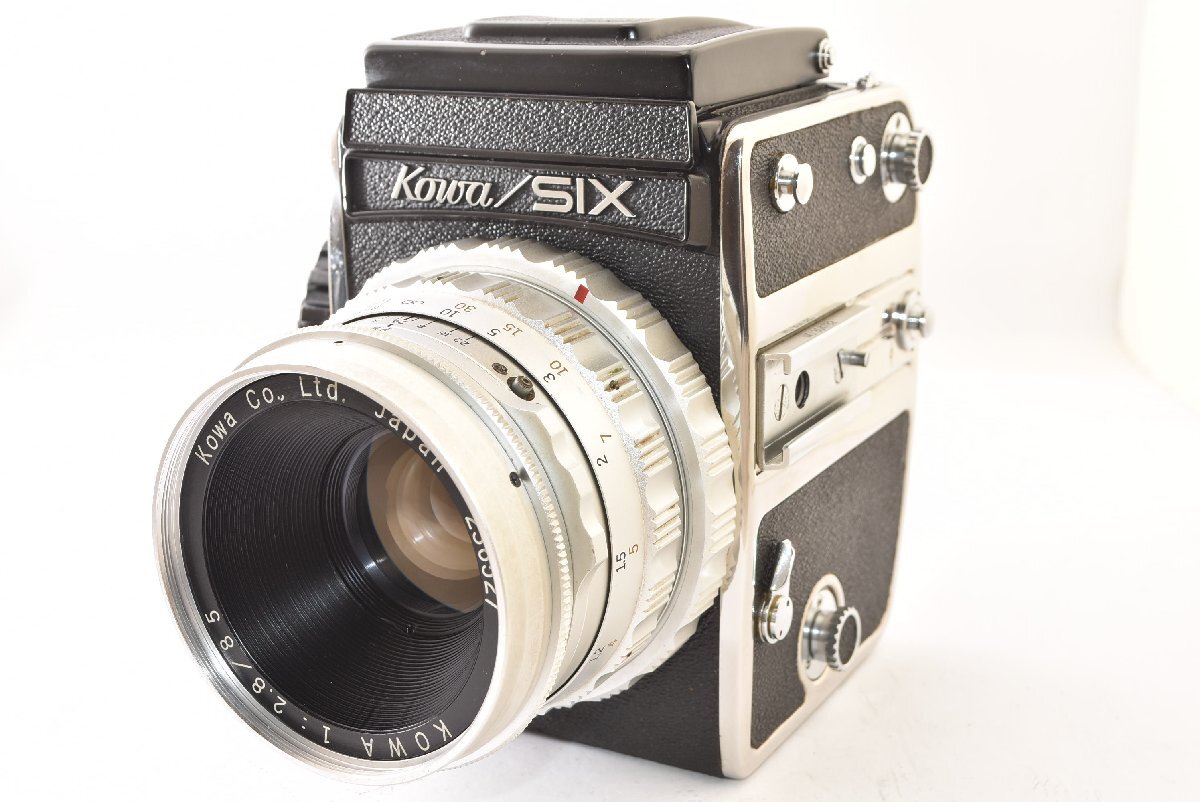 ★ジャンク品★ Kowa コーワ SIX ＋85mm F2.8 シルバー 中判カメラ J2511078