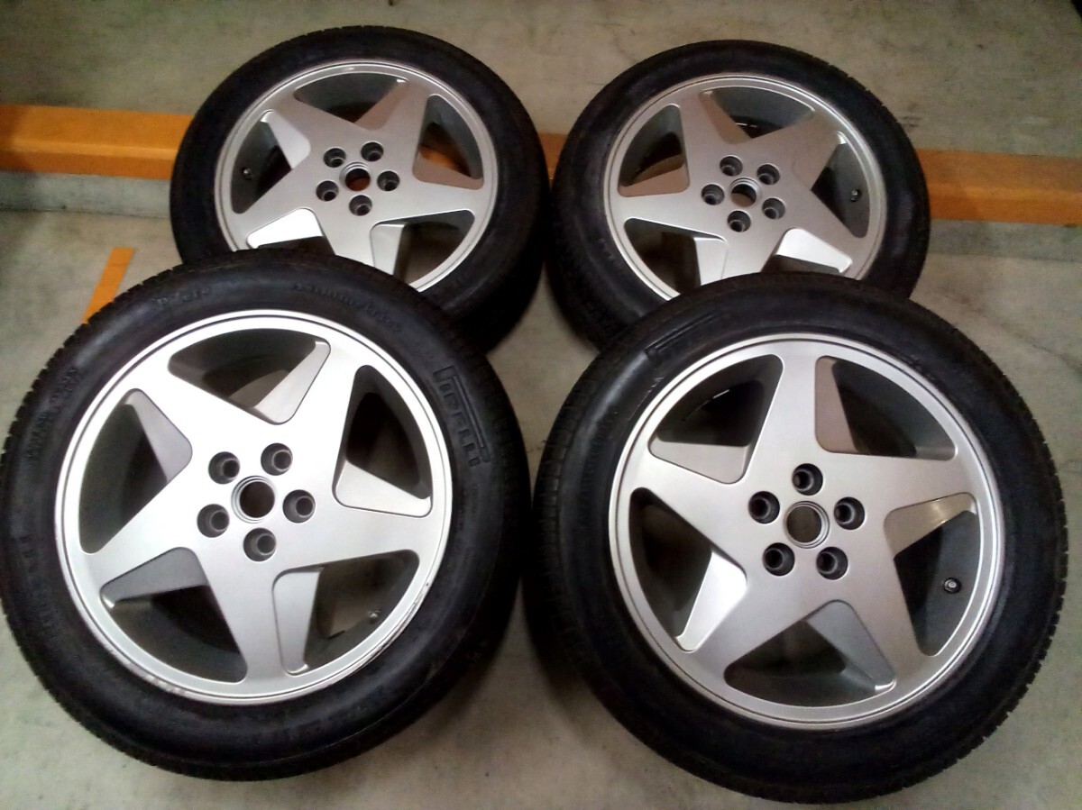 フェラーリ 348 純正ホイール 17インチ 4本 PCD108/5H 7.5J9J SPEEDLINE スピードライン ferrari オリジナル スペア 予備パーツ 即決！