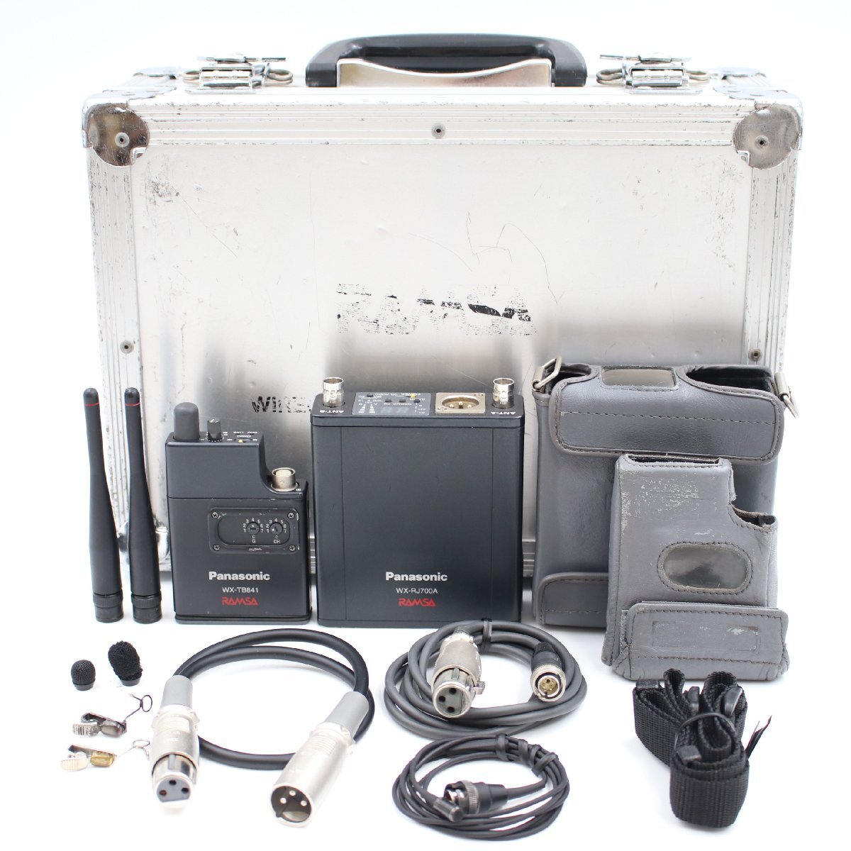 PANASONIC RAMSA WX-RJ700A ＋ WX-TB841 800MHz帯ENG EFPワイヤレス送受信機セット B帯 パナソニック