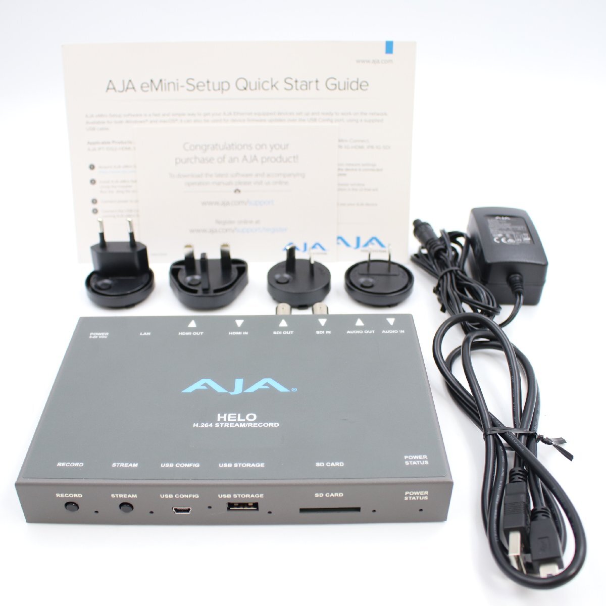 HELO AJA Video Systems H.264レコーディング ストリーミング エイジェイエイビデオシステムズ