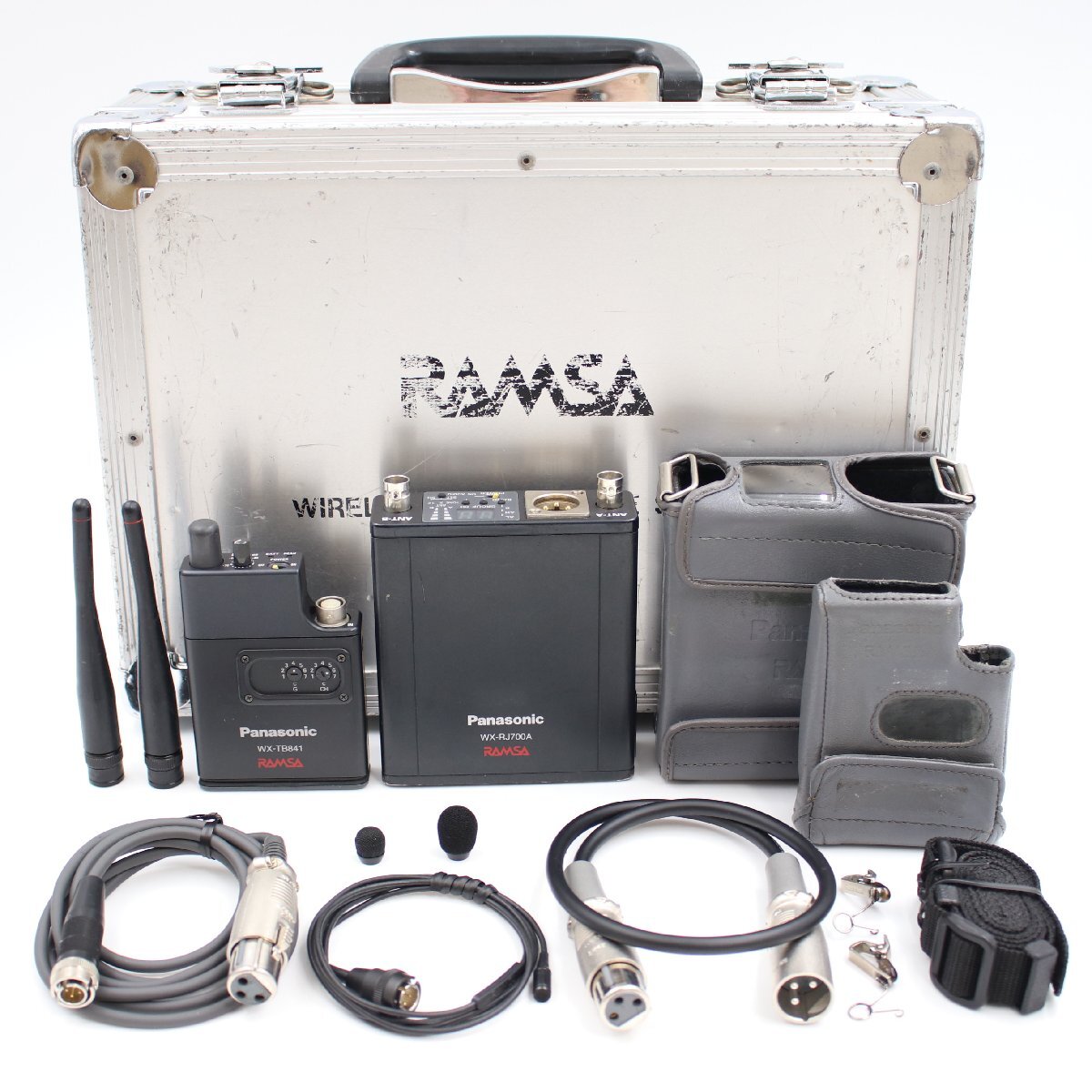 PANASONIC RAMSA WX-RJ700A ＋ WX-TB841 800MHz帯ENG EFPワイヤレス送受信機セット B帯 パナソニック