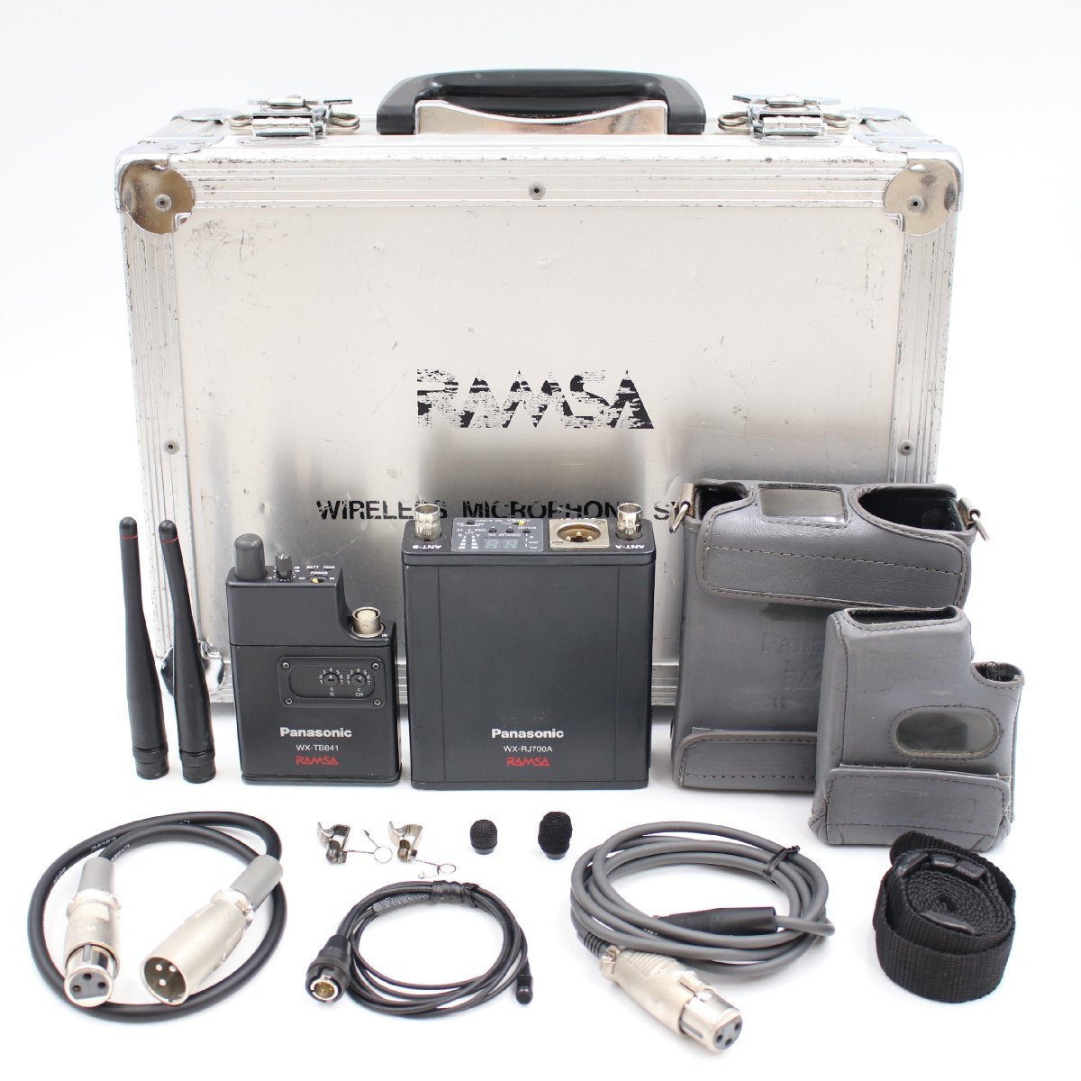 PANASONIC RAMSA WX-RJ700A ＋ WX-TB841 800MHz帯ENG EFPワイヤレス送受信機セット B帯 パナソニック