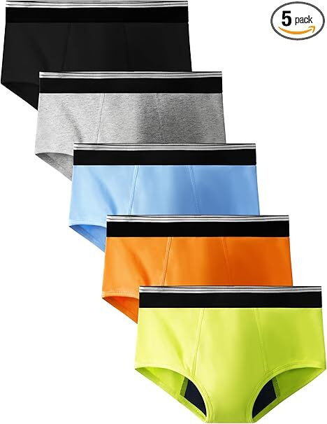 [TIICHOO] おねしょパンツ 男の子用 ブリーフ 綿製 おねしょ対策 小学生 キッズ 130-160 吸収30cc おもらし対策 子供下着 5枚組 1125