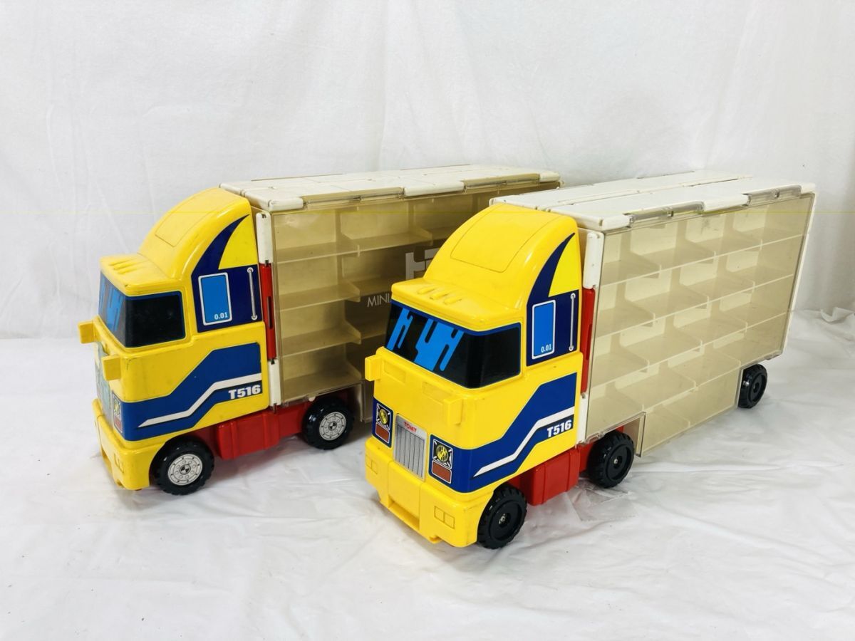 TOMY TOMICA トミカ グレートコンボイ T516 収納トラック コレクションケース トレーラー 希少 トラック ミニカー HY-251113018