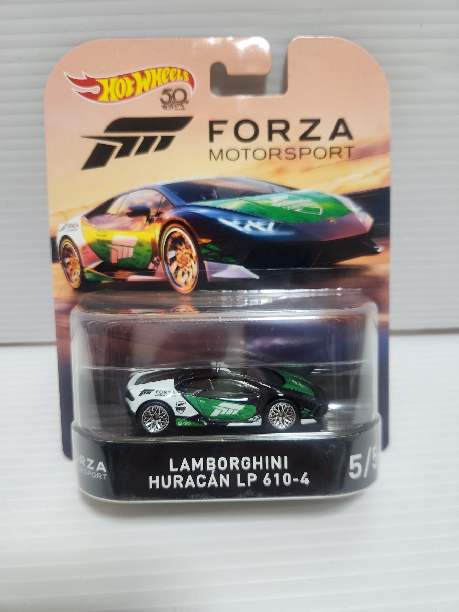 [新品 未開封] ホットウィール FORZA MOTORSPORT 50周年記念モデルLANBORGHINI HURCAN LP610-4 ランボルギーニ ウラカン