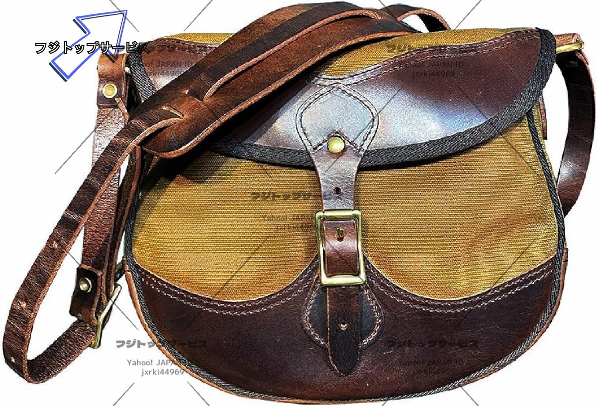 極上 アメリカン レトロオイルワックス キャンバス 2way ショルダーバック レザーUSポスト メッセンジャーバッグ 3way ヴィンテージ