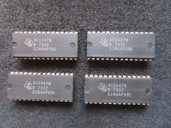 【未使用】Ti　AC5947N 18セグメント LED ドライバー ４個まとめて　【在庫 ７ セット有】