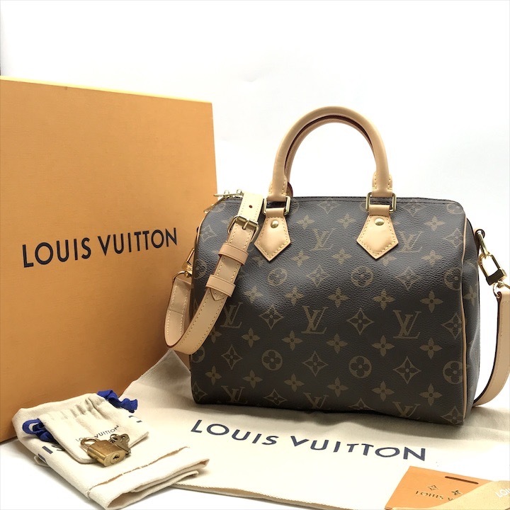 美品 LOUIS VUITTON ルイヴィトン モノグラム スピーディ バンドリエール 25 2WAY ハンド ショルダーバッグ カバン BAG m14803