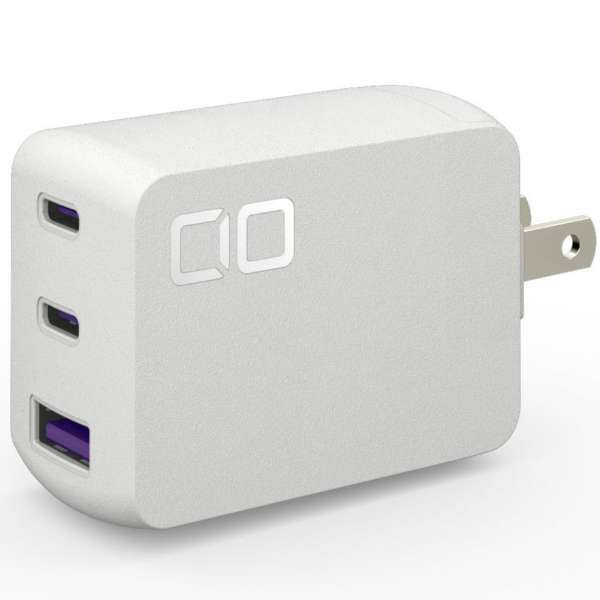 ◆新品未開封 CIO(シーアイオー) USB急速充電器 NovaPort TRIO 65W 【CIO-G65W2C1A-N-WH】[世界最小級/折り畳みプラグ搭載] 