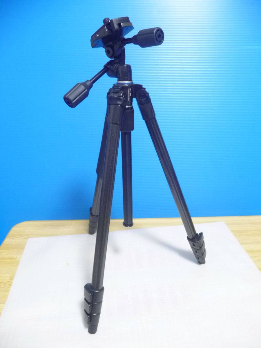 ◆展示品 SLIK(スリック) 小型アルミ4段三脚 スプリントデジタル ブラックハンマートーン