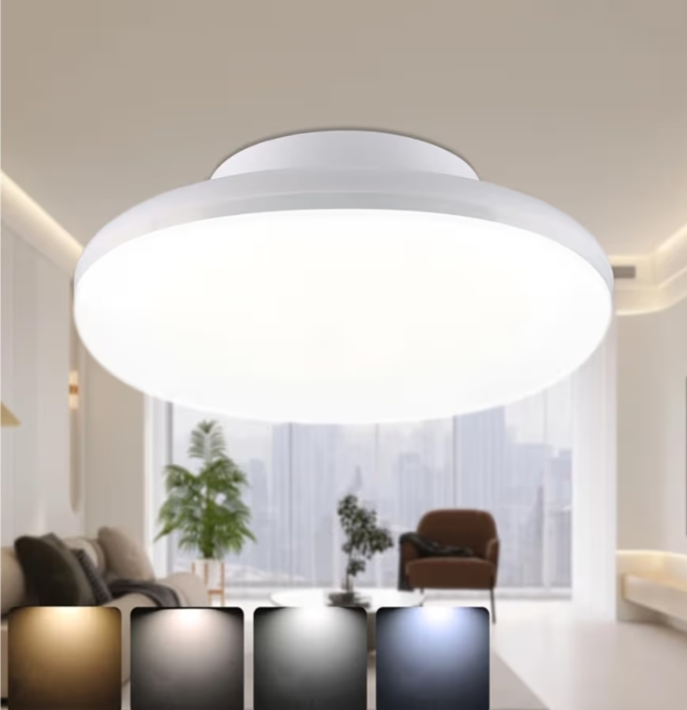 新品未使用★送料無料★LED シーリングライト 10W 100W相当2000lm 電球色 白色 昼白色 昼光色 天井 照明 小型 引掛け式 薄型 節電 工事不要