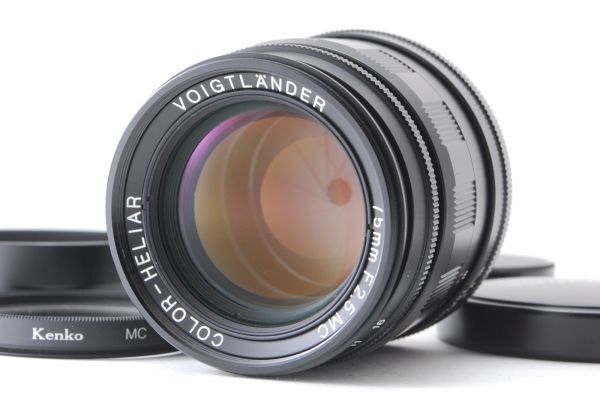 [C Normal] Voigtlander COLOR-HELIAR 75mm f/2.5 MC Black Lens for Leica L39 9700