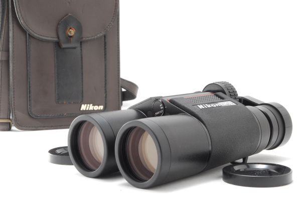 [A Top Mint] Nikon Binoculars 8x40 7 Water Proof w/Case, Strap From JAPAN 9681