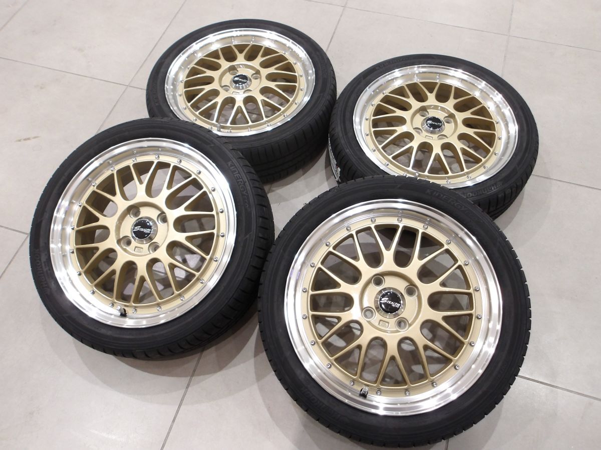 H 送料無料 王道ゴールドメッシュ 16 4H100 5.5J+43 165/50R16 アルト ミラ エッセ デイズ ムーヴ タント エブリィ N-BOX スペーシア ME02
