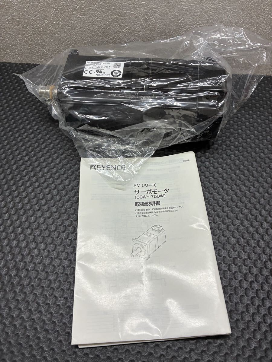 ★未使用保管品★KEYENCE キーエンス ACサーボモータ ストレート軸 インクリメンタル SV-B040CS 取説 