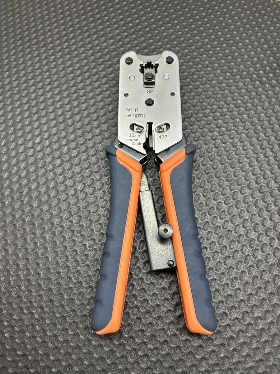 サンワサプライ かしめ工具 ラチェット付き LAN-TL8